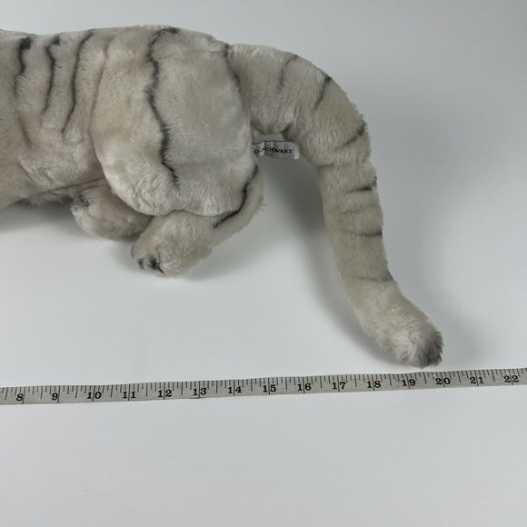 FAO Schwartz 2004 Realistic White Asian Tiger Pink Eyes Stuffed Animal 17” Rare* - Picture 16 of 16